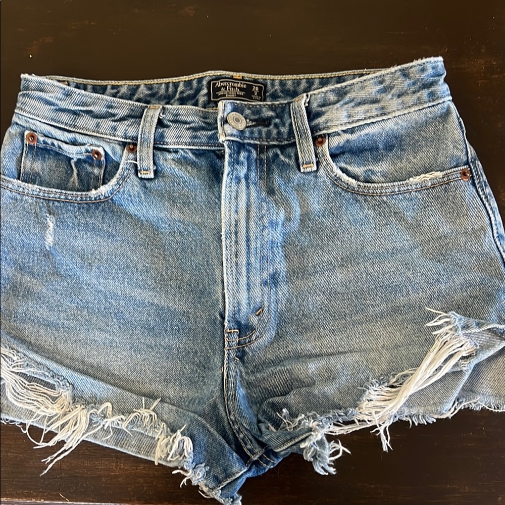 Distressed Denim Shorts